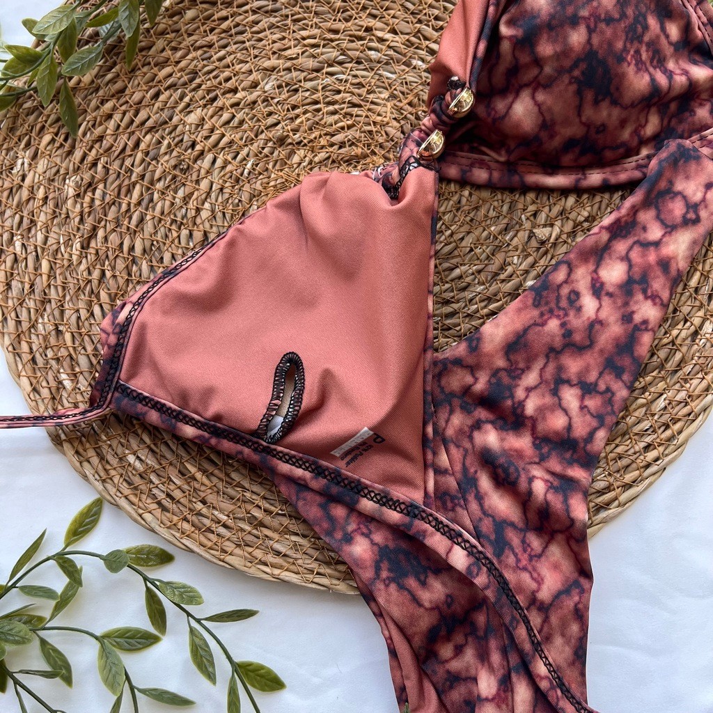 Biquíni Mármore Marrom Biquíni Mármore Marrom