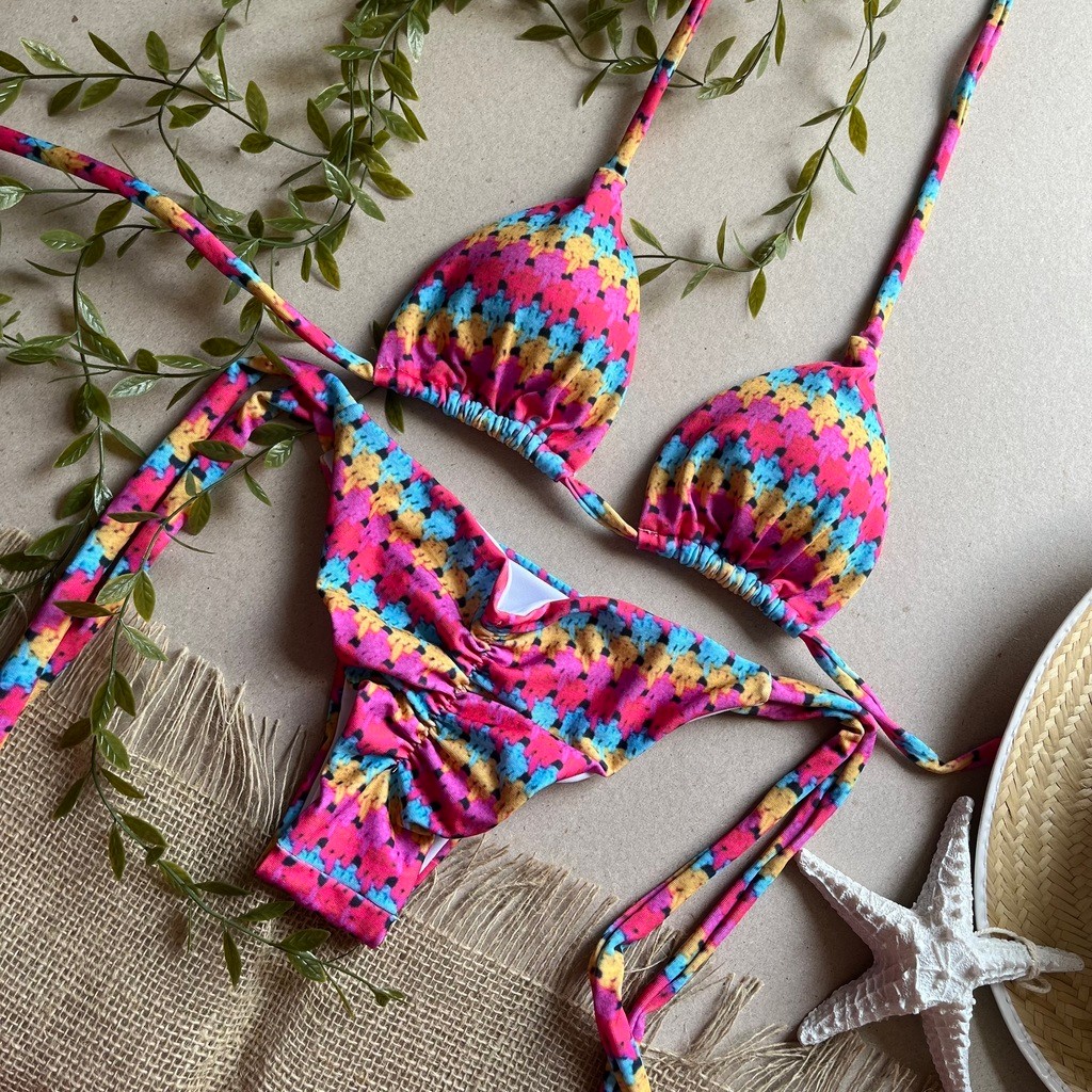 Biquíni Cortininha e Empina Bumbum Maragogi - Crochê