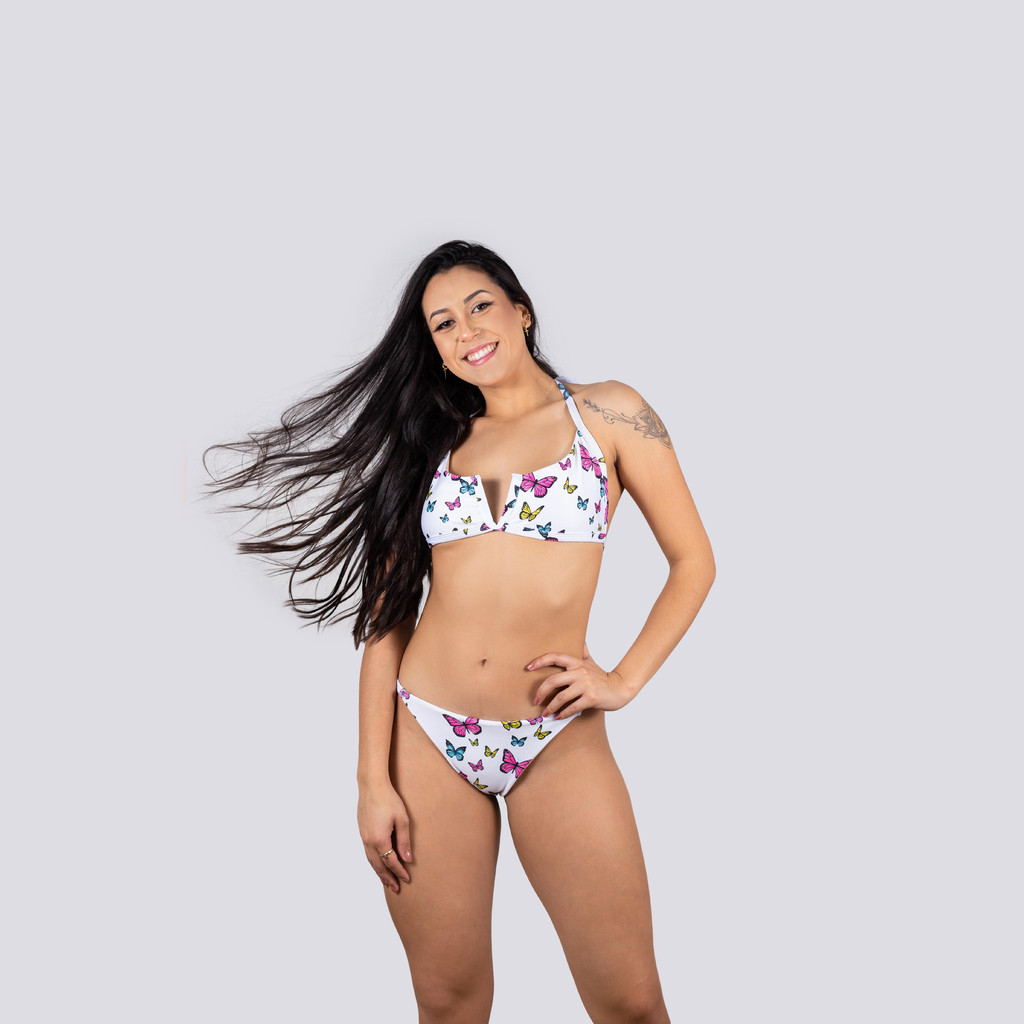 Biquíni Aro V e Calcinha Fita Borboleta