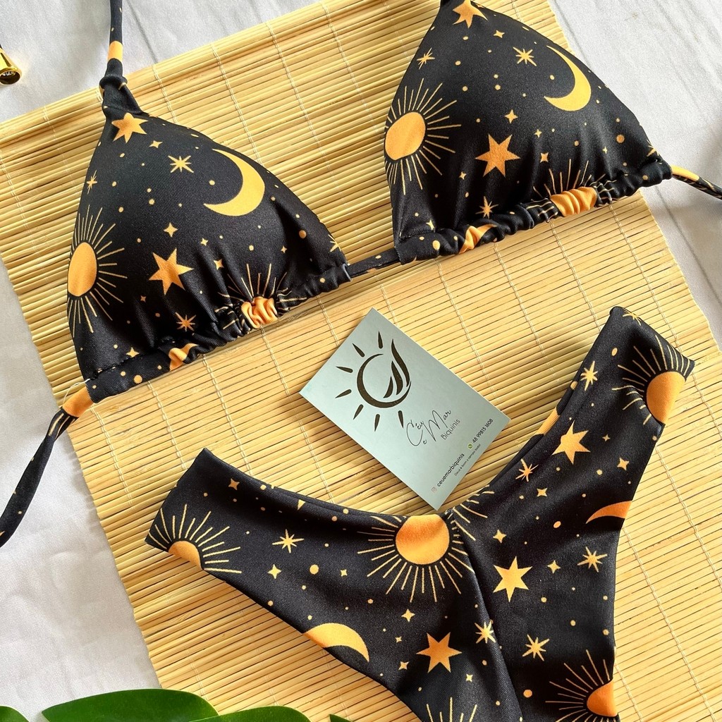 Biquíni Cortininha e Asa delta Sol e Lua Biquíni Cortininha e Asa delta Sol e Lua