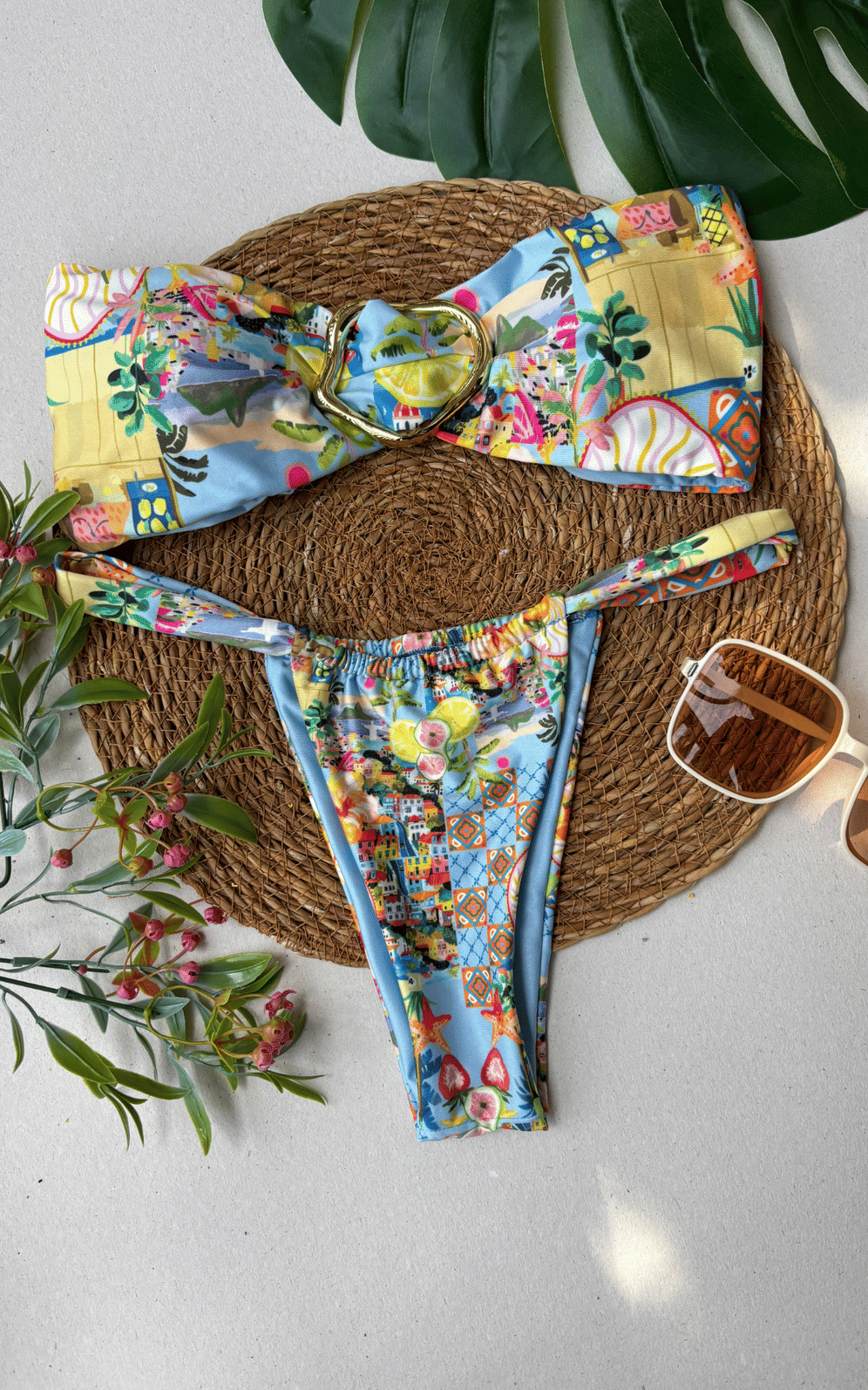 Biquíni Joaquina Top e Cortina Biquíni Joaquina Top e Cortina