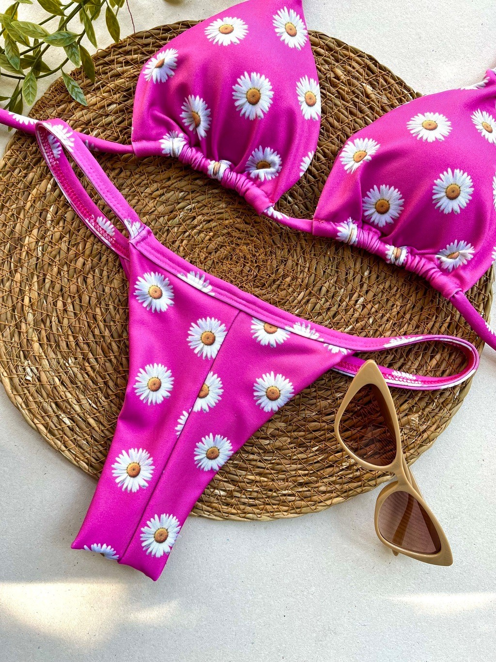 Biquíni Cortininha e Fita Gratidão Pink Biquíni Cortininha e Fita Gratidão Pink