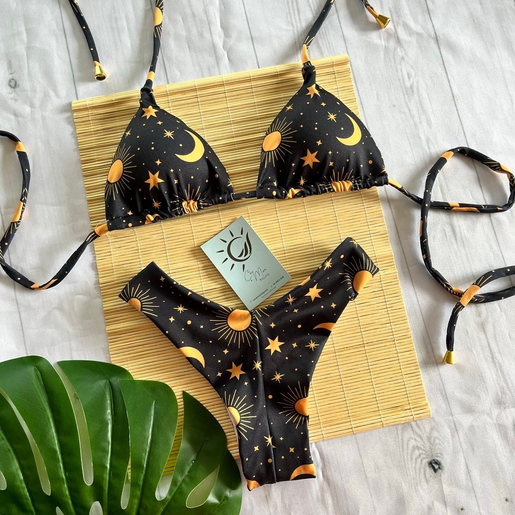 Biquíni Cortininha e Asa delta Sol e Lua Biquíni Cortininha e Asa delta Sol e Lua