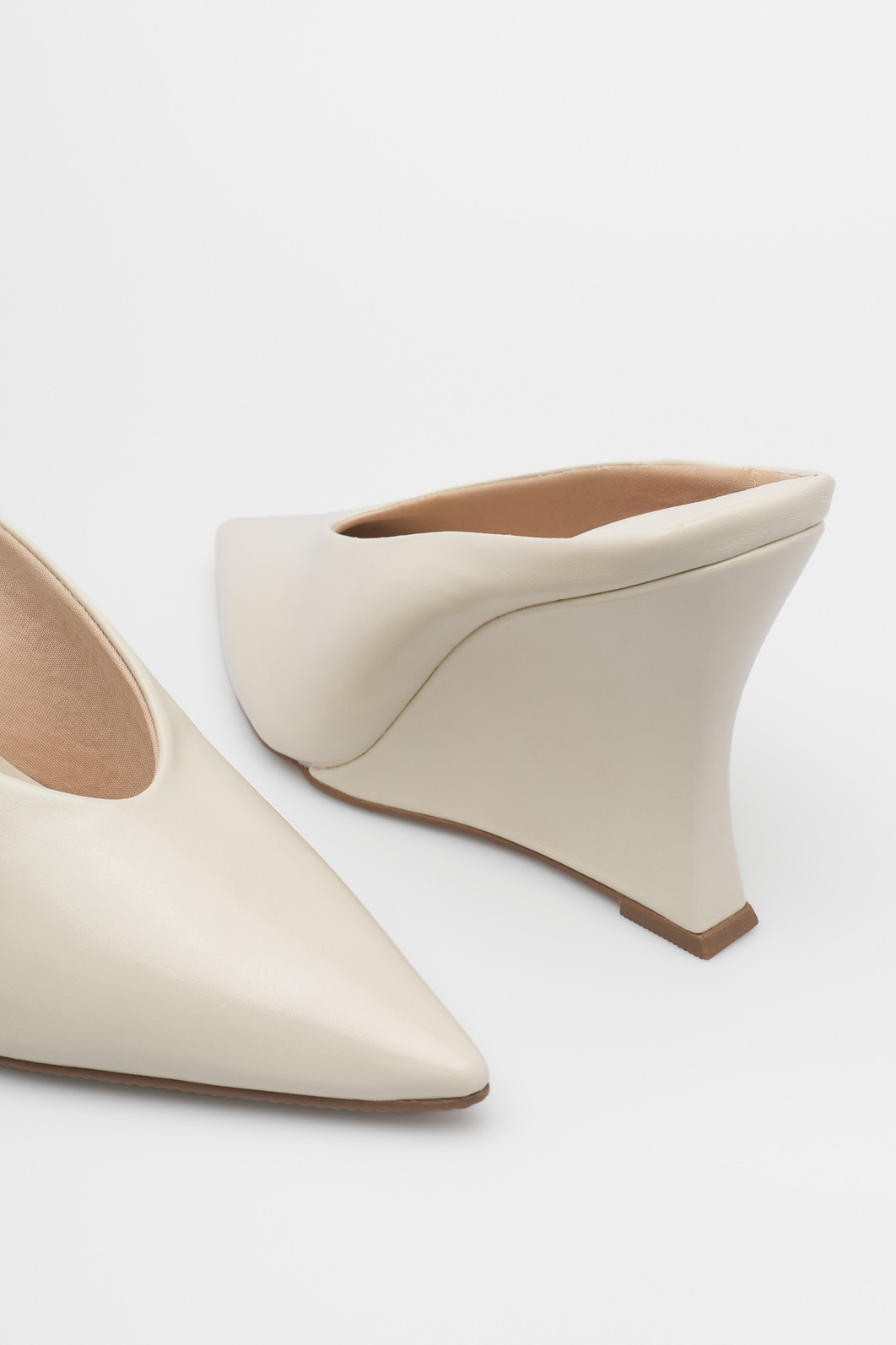 Mule Anabela Maria Off-White Mule Anabela Maria Off-White