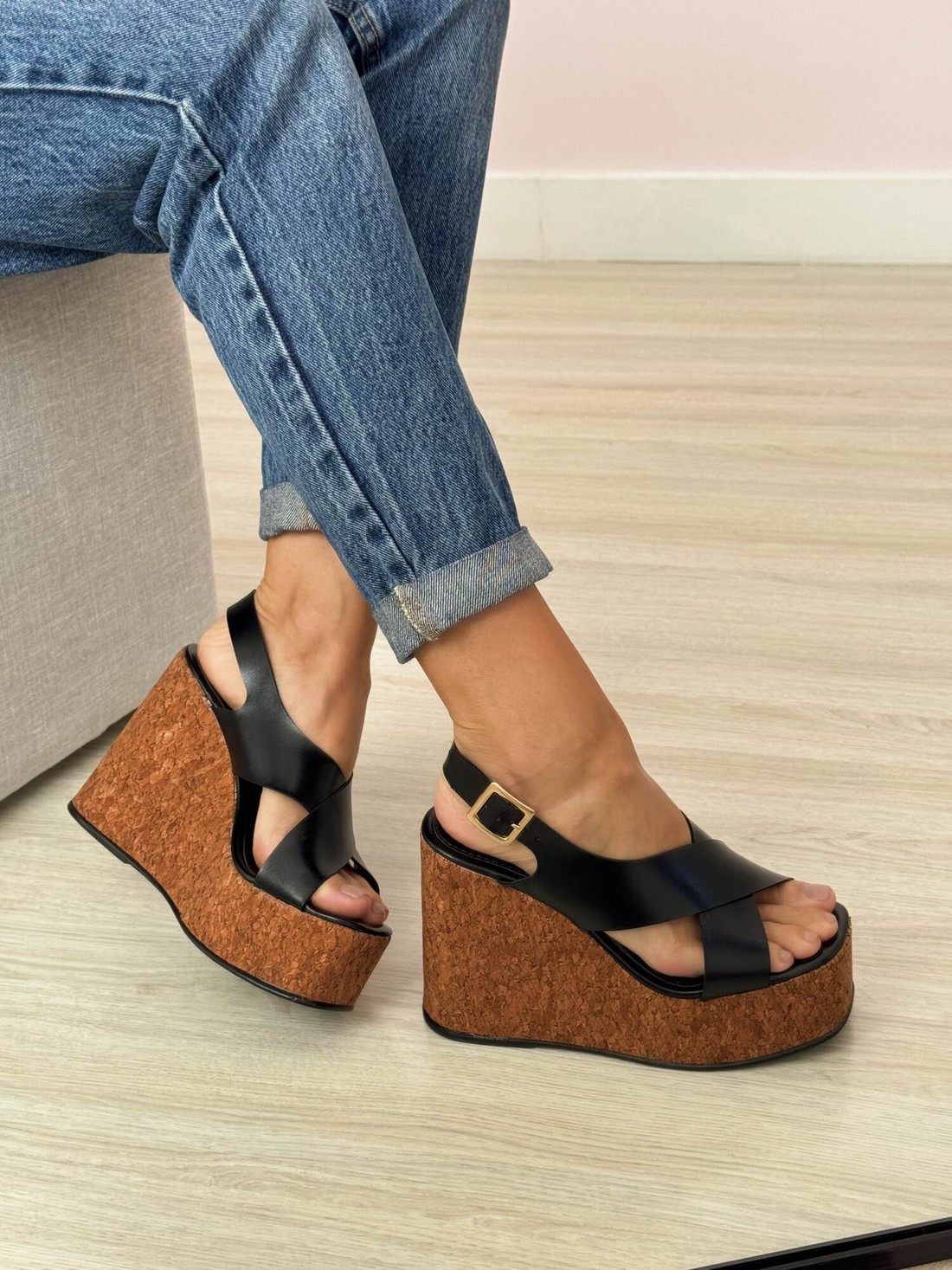 Sandália Demi Preto Sandália Demi Preto