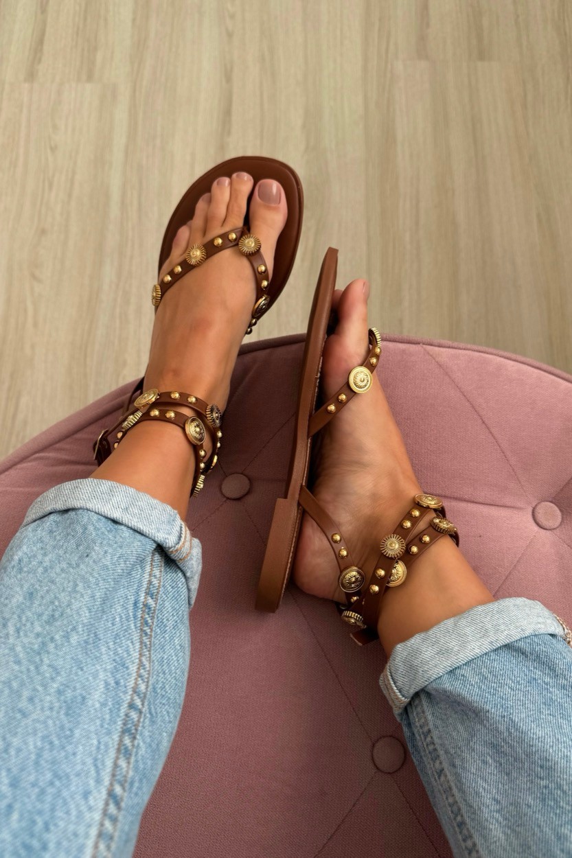 Sandália Luna Camel Sandália Luna Camel