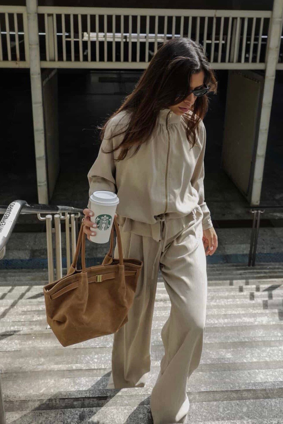 Bolsa Zoe Capuccino Tote Feminina Grande Bolsa Zoe Capuccino Tote Feminina Grande