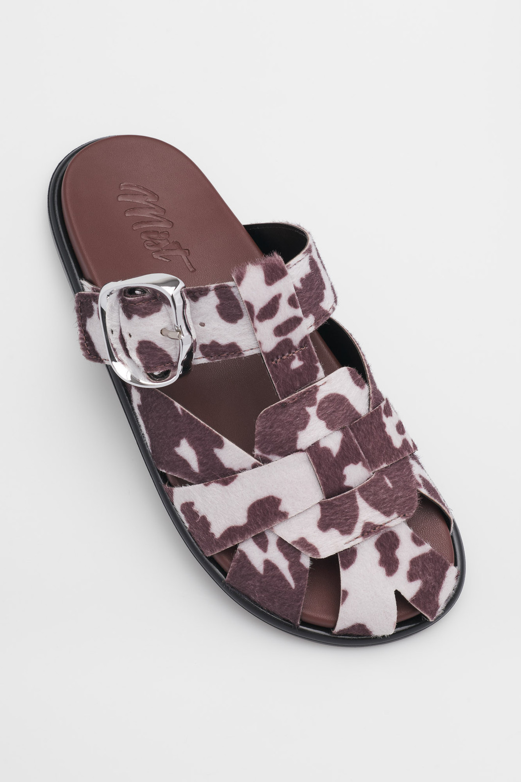 Mule Lorena Cow Estampa Animal Print