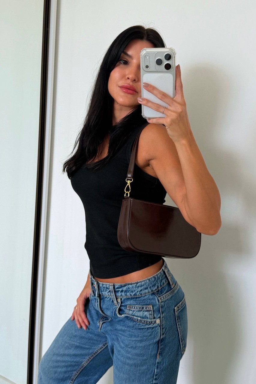 Bolsa Stela Café Shoulder Bag Bolsa Stela Café Shoulder Bag