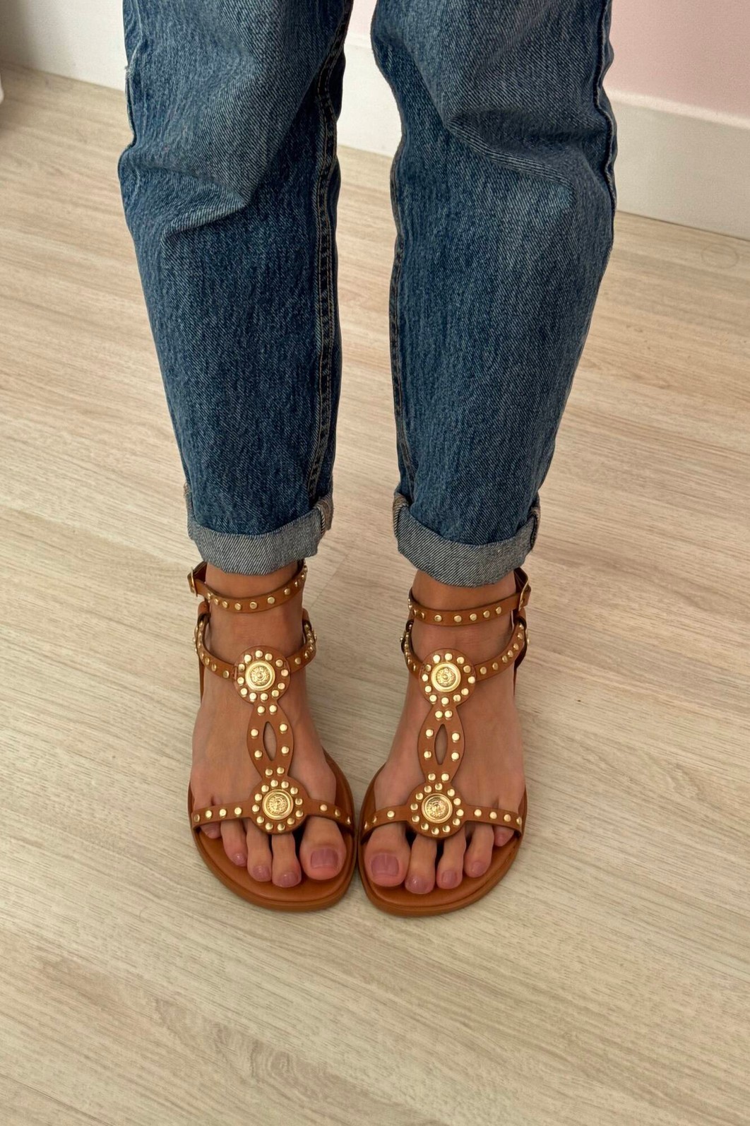 Sandália Samara Camel Sandália Samara Camel