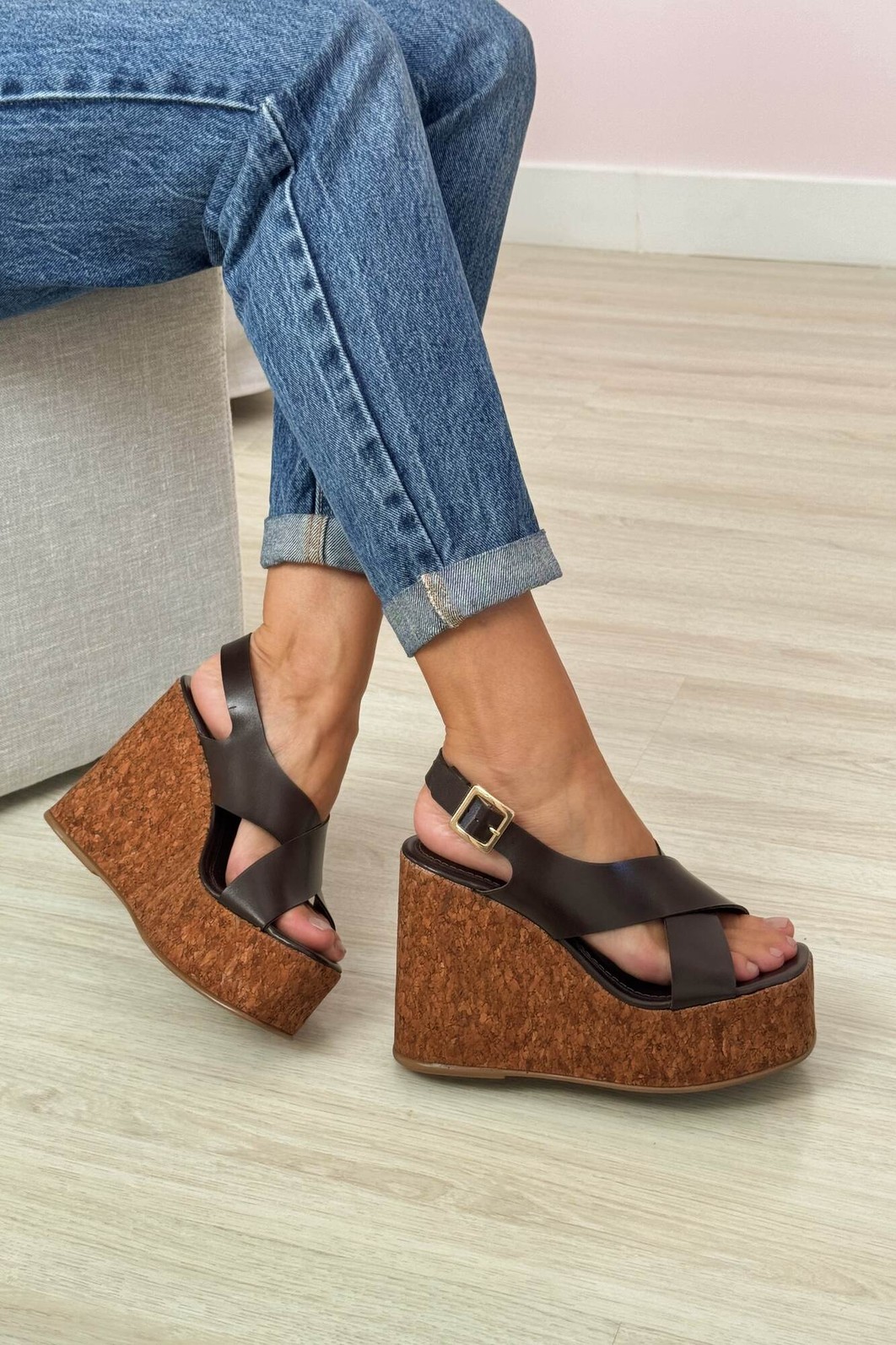 Sandália Demi Café Sandália Demi Café