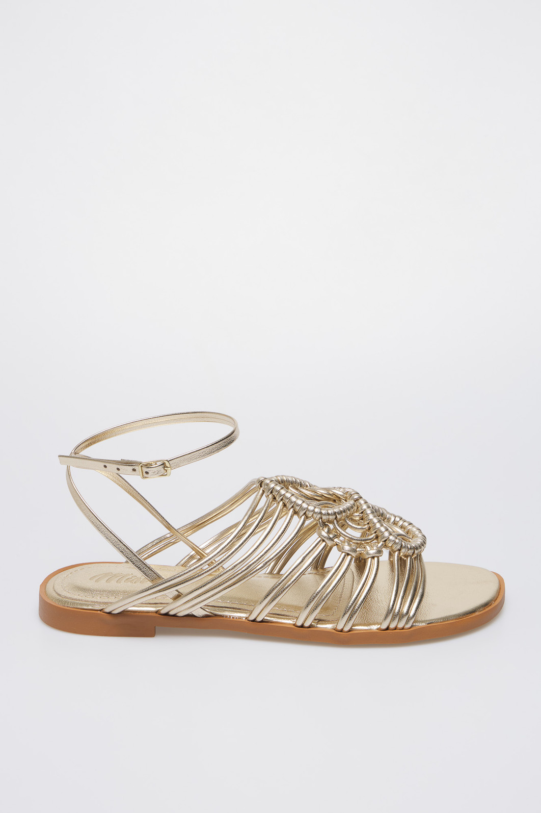 Sandália Liz Dourado - Design refinado