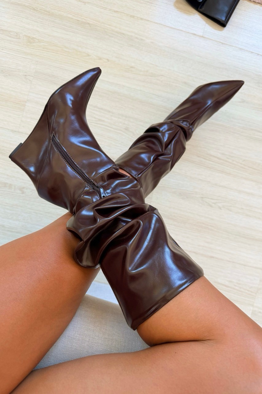 Bota Slouchy Thaise Café Bota Slouchy Thaise Café