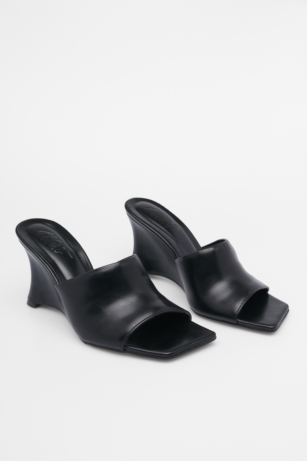 Tamanco Cissa Preto Salto Flare Moderno Tamanco Cissa Preto Salto Flare Moderno