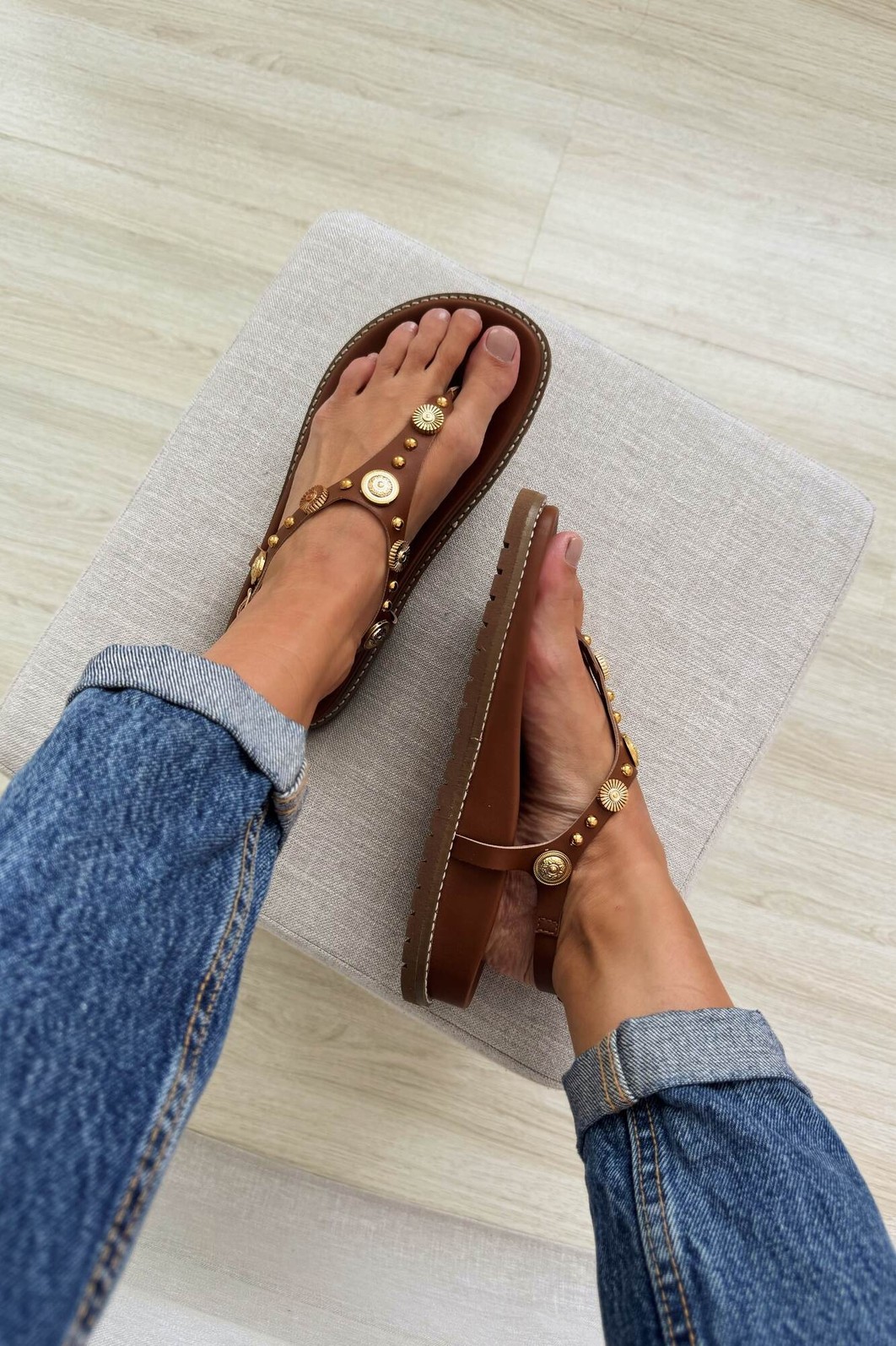 Sandália Eva Camel Sandália Eva Camel