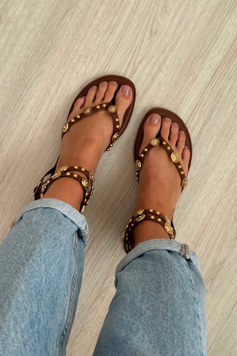 Sandália Luna Camel Sandália Luna Camel