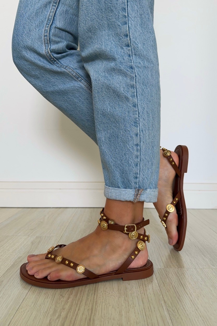 Sandália Luna Camel Sandália Luna Camel