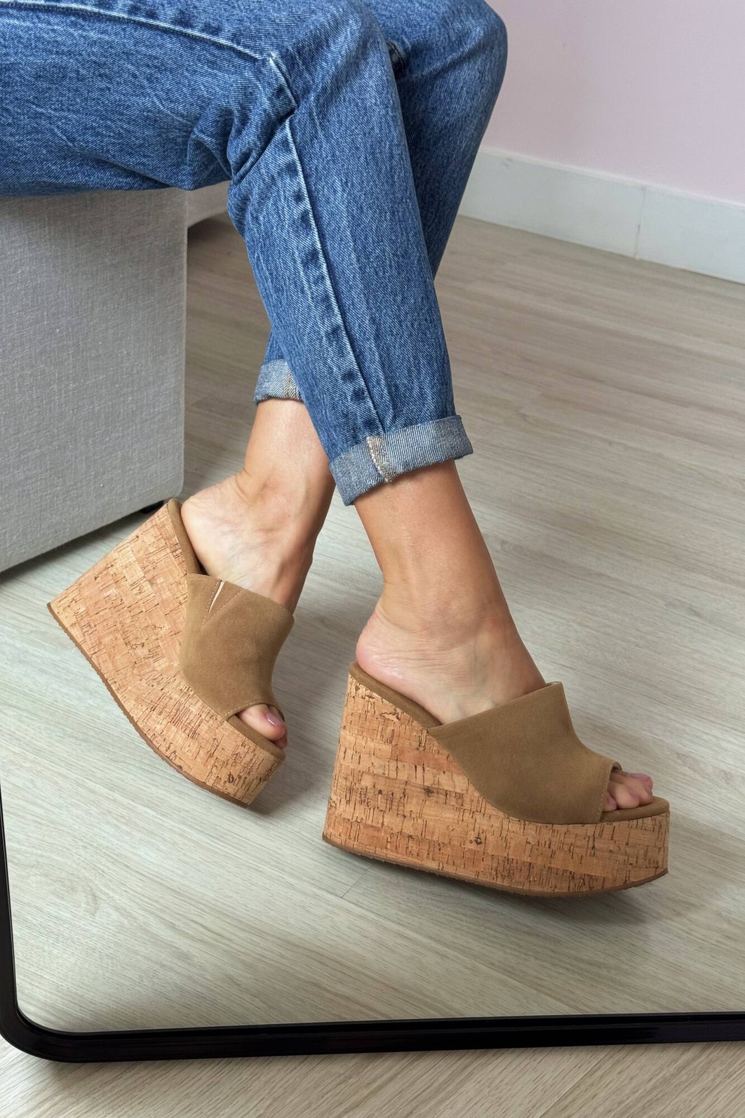 Tamanco Sofia Areia Tamanco Sofia Areia