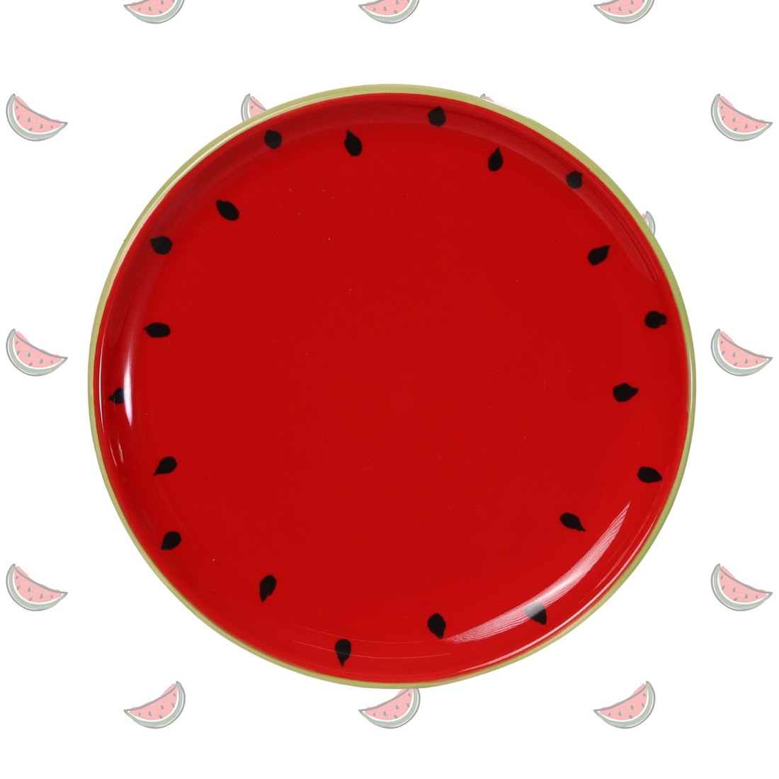 Prato de Sobremesa Melancia - 23 cm Prato de Sobremesa Melancia - 23 cm