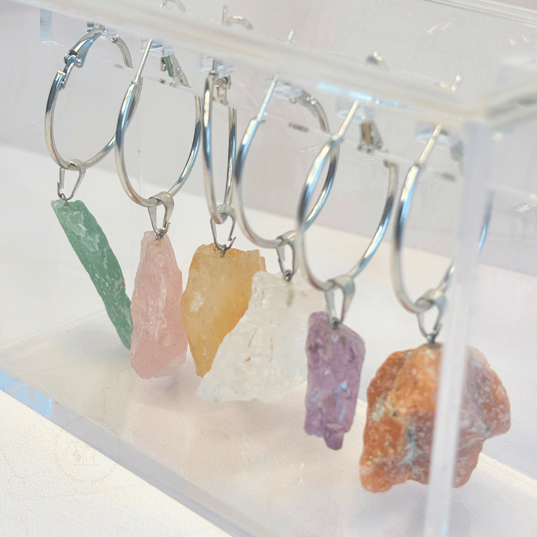 Cj Marcador de Taças c/ Pedras Natural