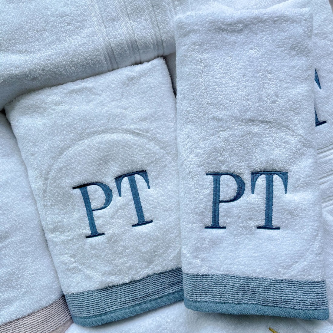 Jogo Toalha Banho e Rosto Serena Azul Jogo Toalha Banho e Rosto Serena Azul