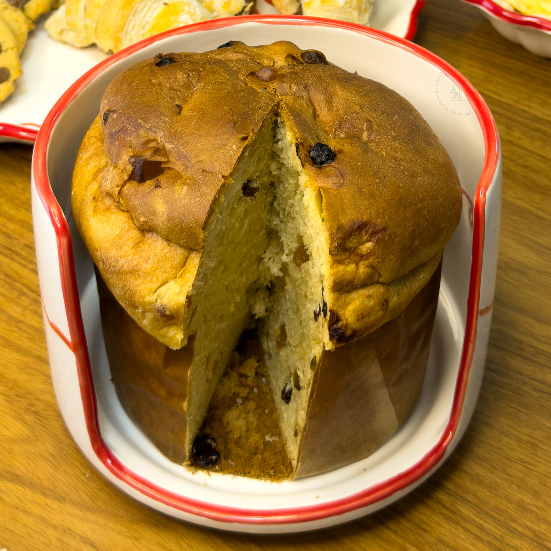 Porta Panetone Ruban Rouge - 17 cm