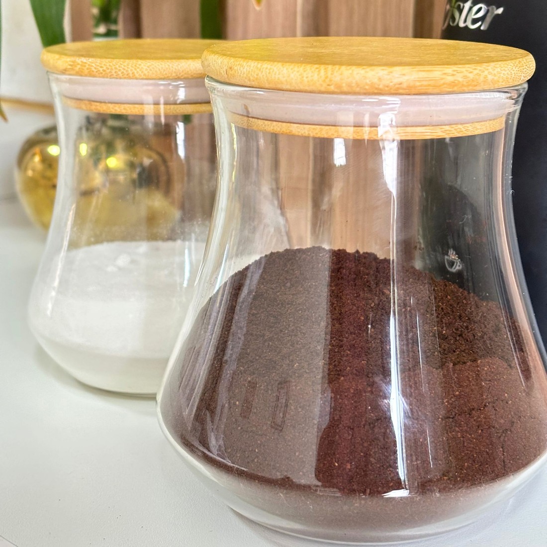 Cj de Porta Mantimento c/ Tampa de Bambu Cj de Porta Mantimento c/ Tampa de Bambu