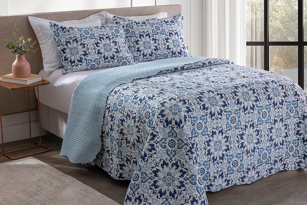 Kit Colcha Boutis Casal New Port