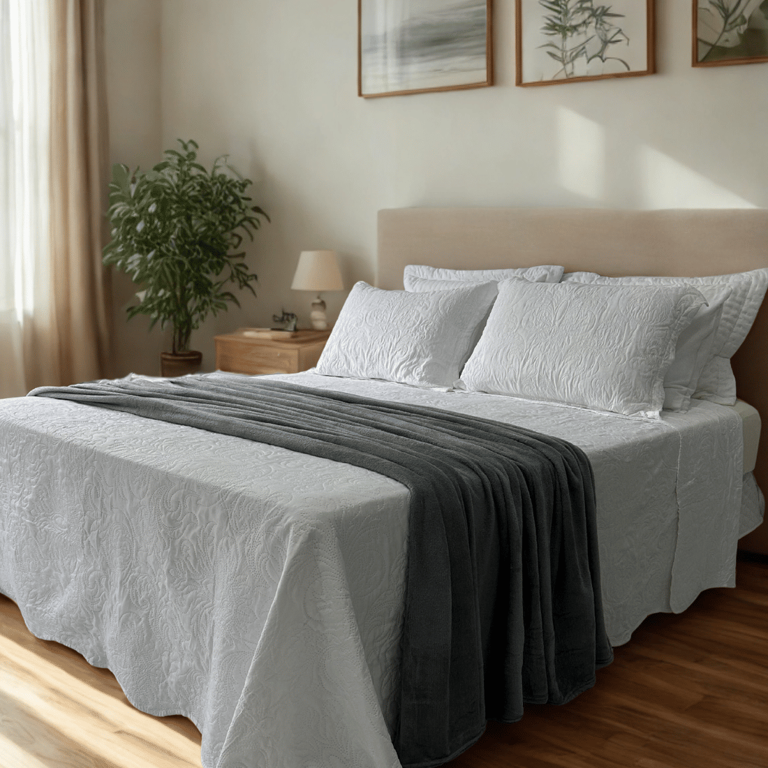 Manta Plush Casal Liso 180x200 Cinza Manta Plush Casal Liso 180x200 Cinza