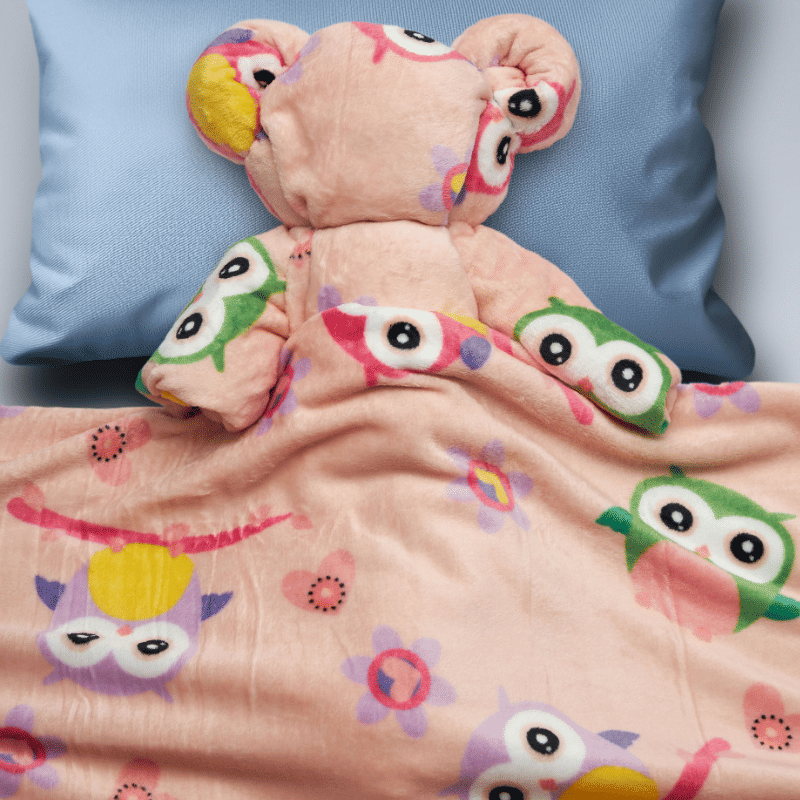 Manta Flannel Estampada Infantil Corujinha — Haus Kinder