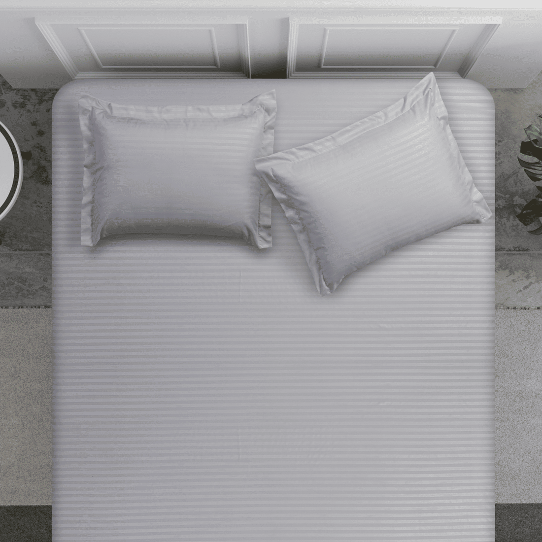 Jogo 3pc Queen Maquinetado Prata Jogo 3pc Queen Maquinetado Prata