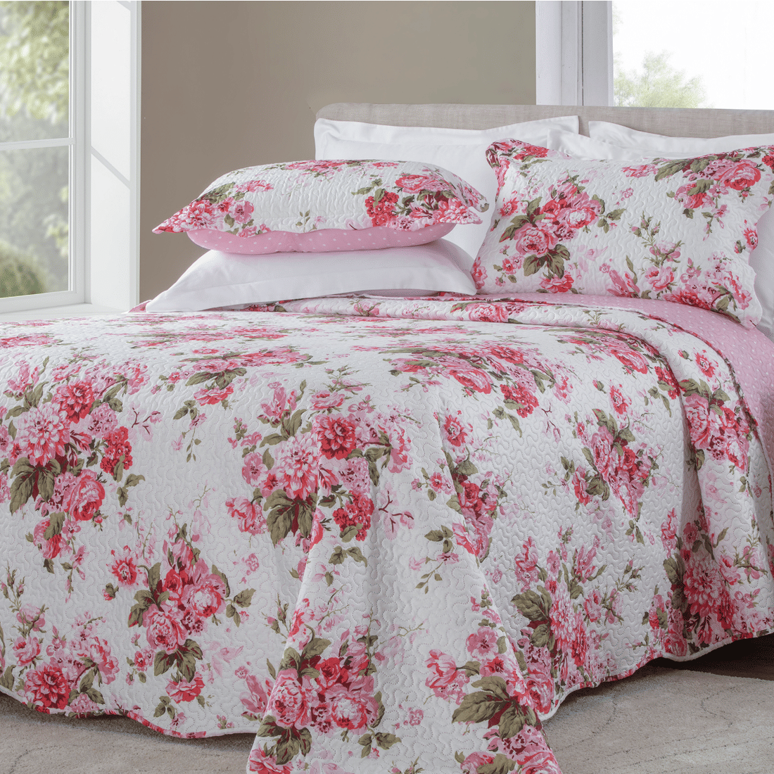 Kit Colcha Boutis King Santorini