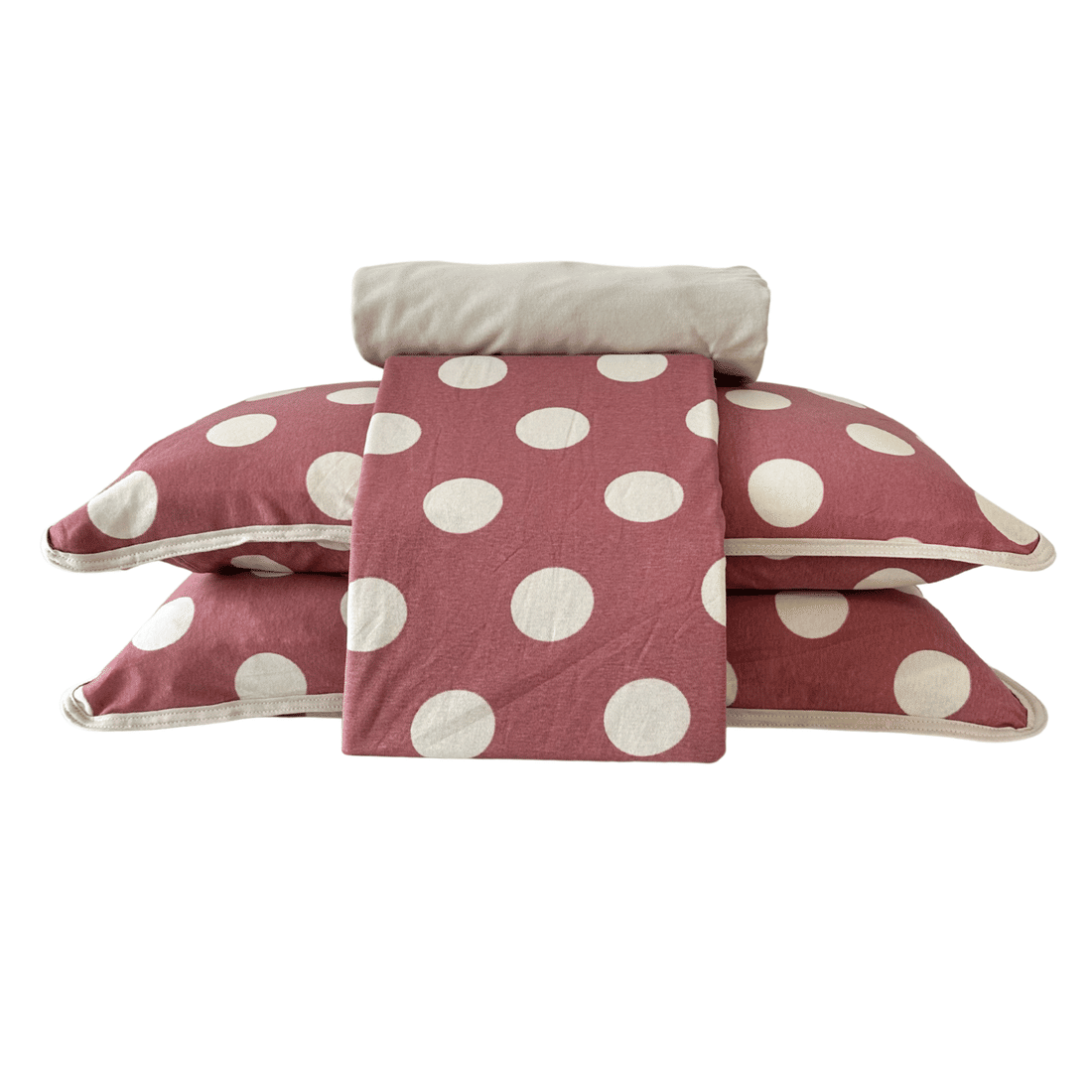 Jogo Duplo Malha Prime 4pc Casal Bege Jogo Duplo Malha Prime 4pc Casal Bege