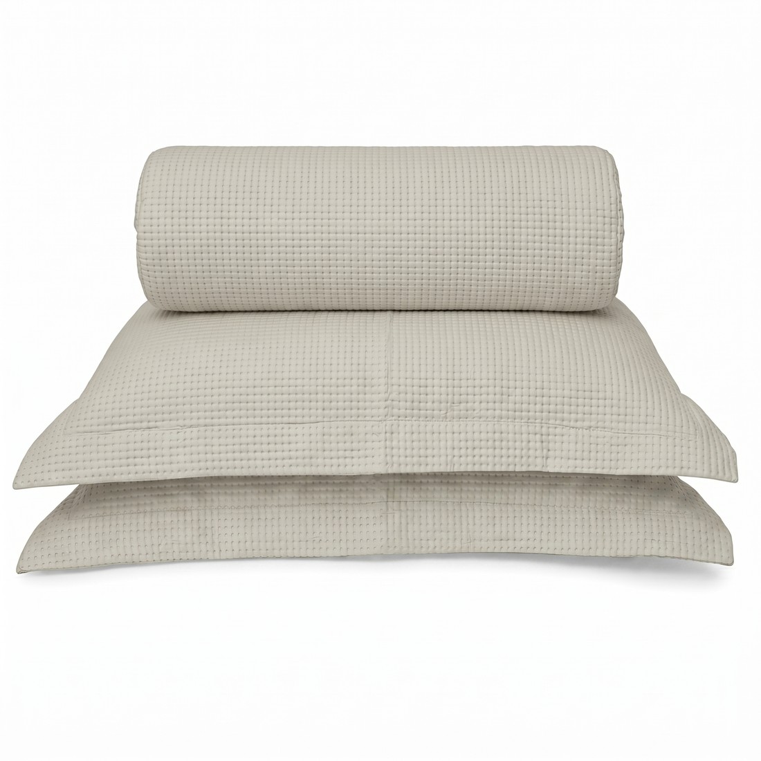 Kit Colcha Dots com Porta-Travesseiros Casal Linho — Haus Living Kit Colcha Dots com Porta-Travesseiros Casal Linho — Haus Living