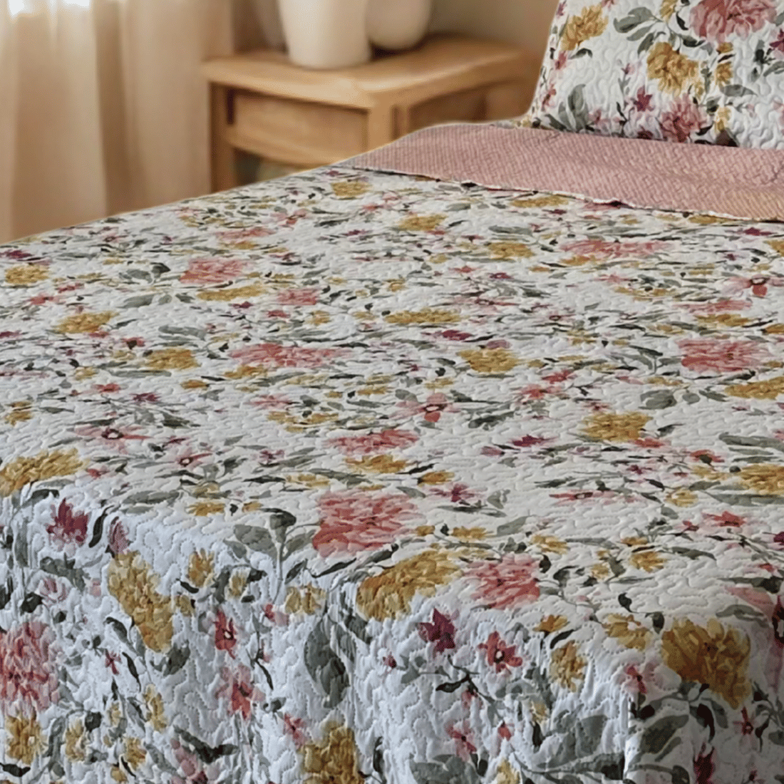 Kit Colcha Boutis Casal Aurora Kit Colcha Boutis Casal Aurora