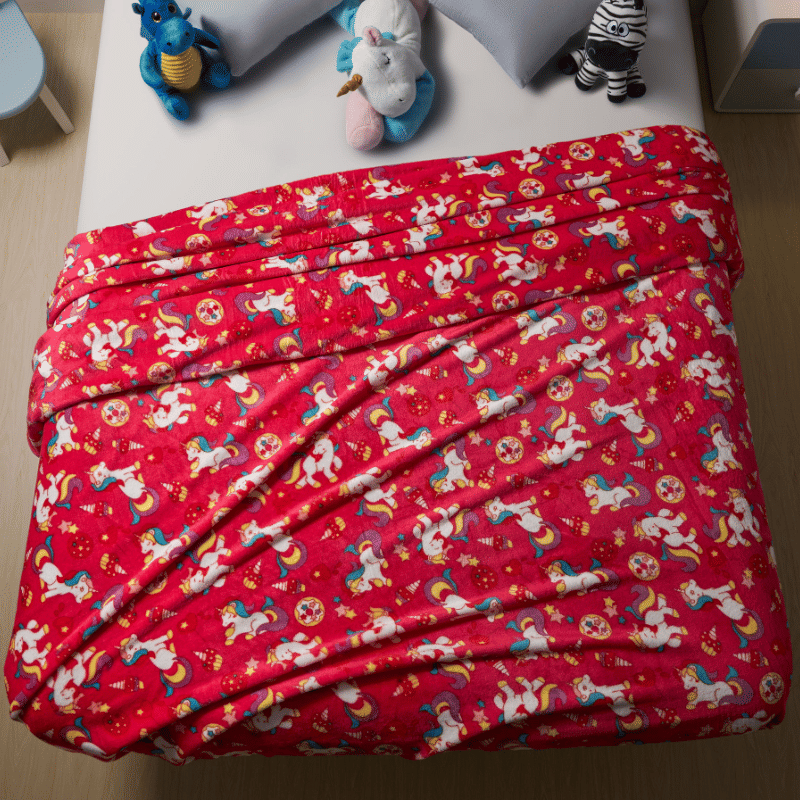 Manta Flannel Estampada Infantil Unicórnio Party — Haus Kinder