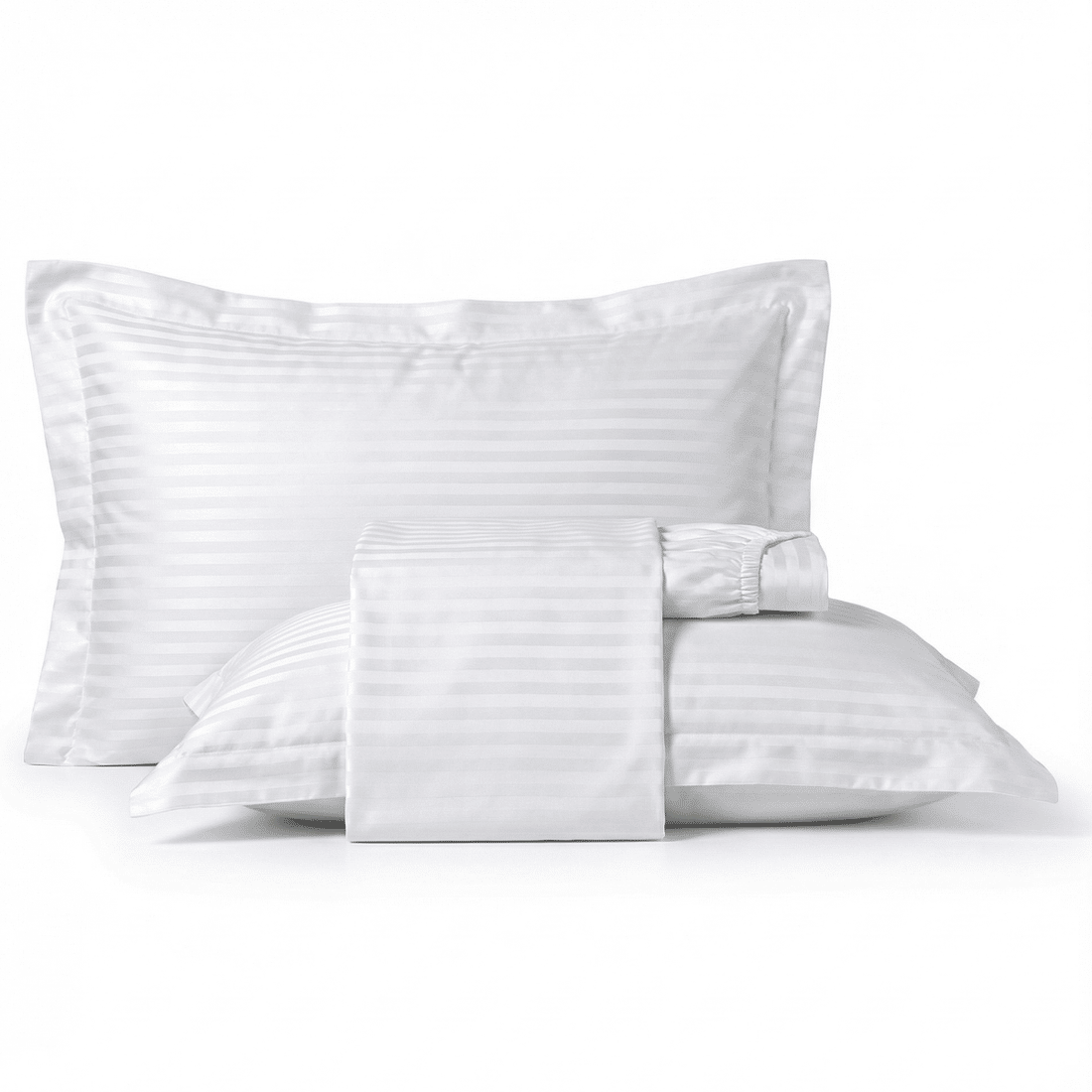 Jogo 3pc Casal Maquinetado Branco