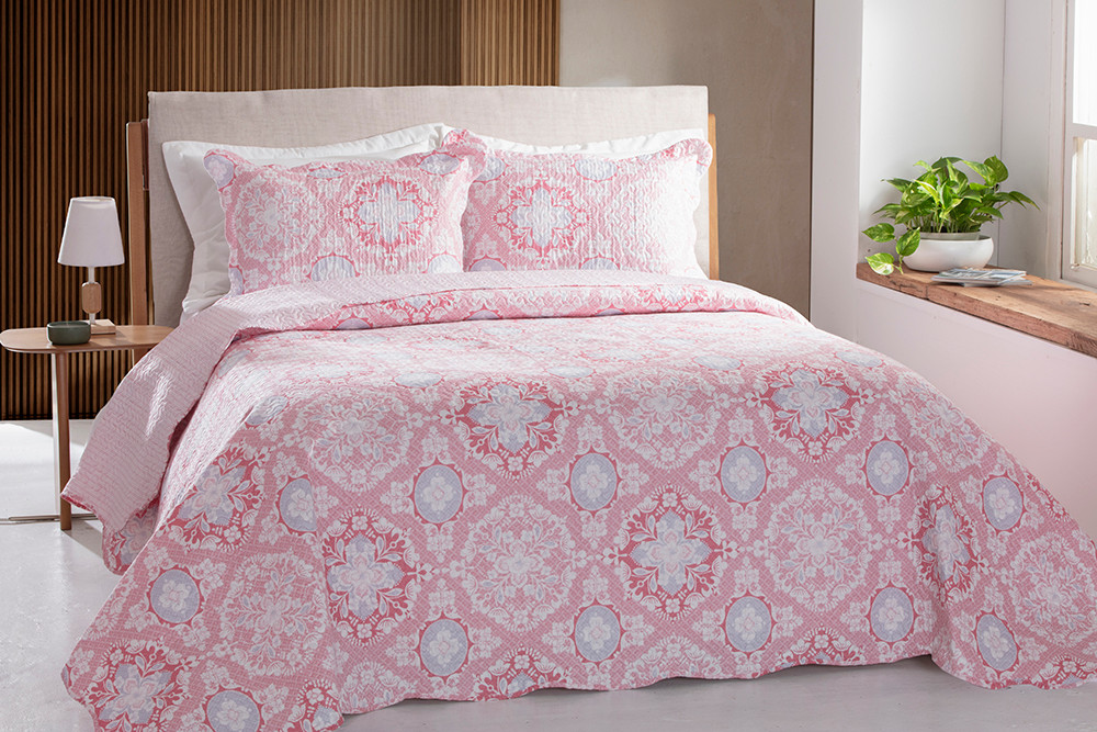 Kit Colcha Boutis Queen Orlando