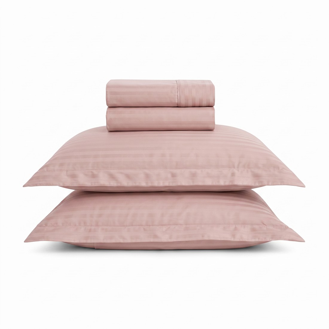 Jogo de Cama Maquinetado 4 Peças Queen Rosa Névoa — Haus Essentials Jogo de Cama Maquinetado 4 Peças Queen Rosa Névoa — Haus Essentials