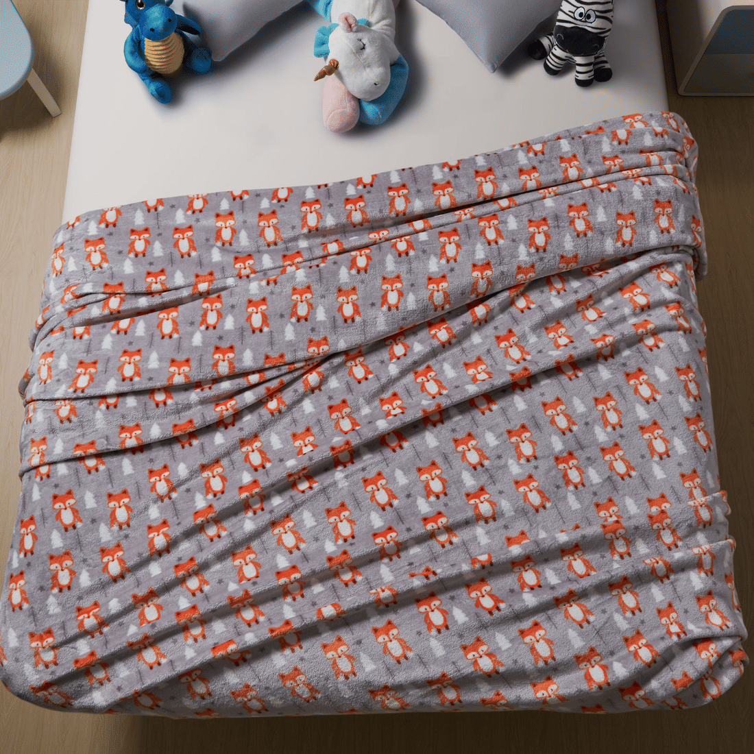 Manta Flannel Estampada Infantil Raposinha— Haus Kinder Manta Flannel Estampada Infantil Raposinha— Haus Kinder