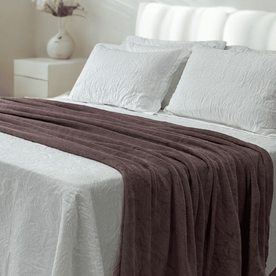 Manta Plush Casal Liso 180x200 Lavanda Manta Plush Casal Liso 180x200 Lavanda