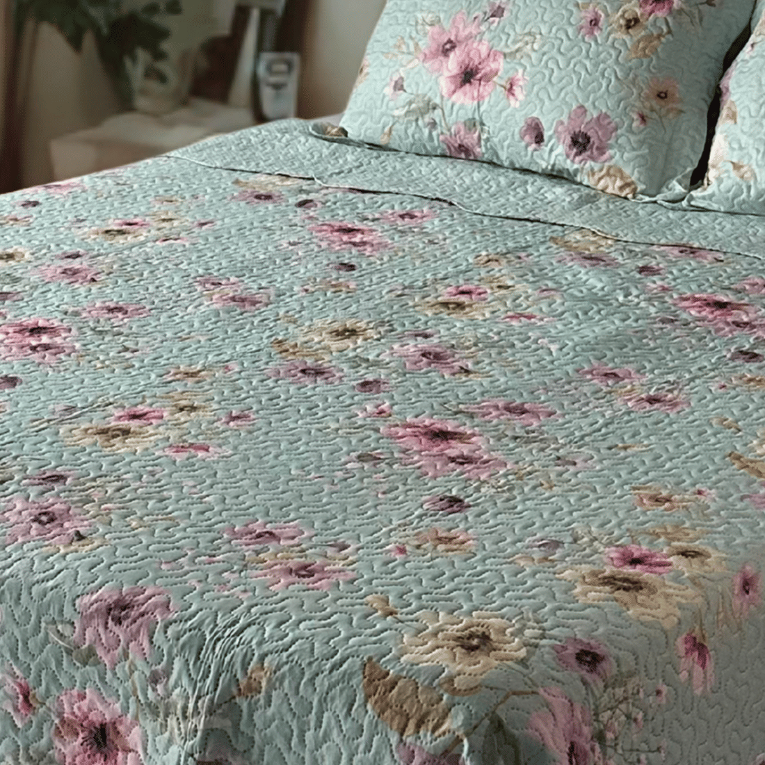 Kit Colcha Boutis Casal Brisa Kit Colcha Boutis Casal Brisa