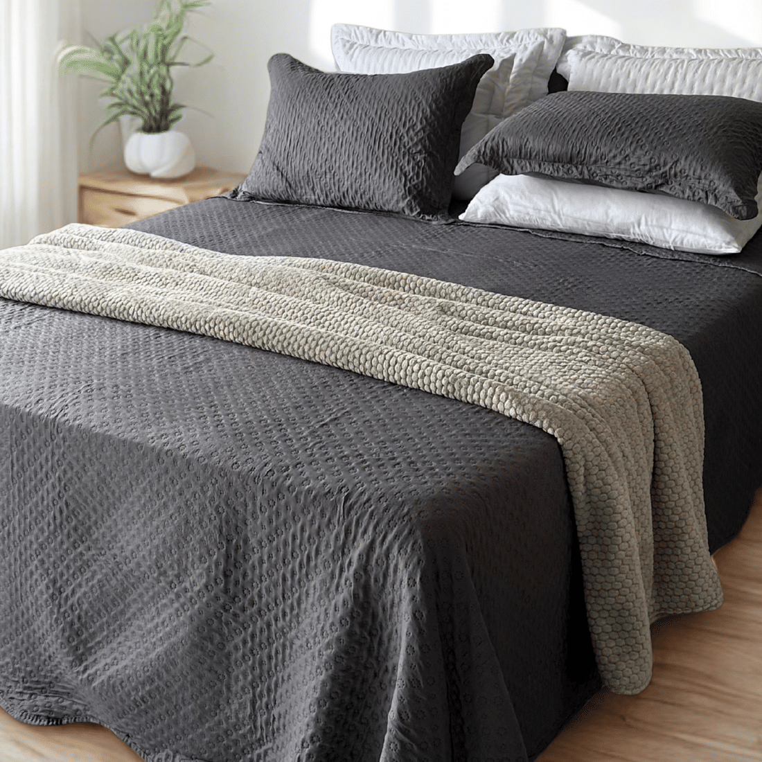 Kit Colcha Boutis Casal Silver Kit Colcha Boutis Casal Silver