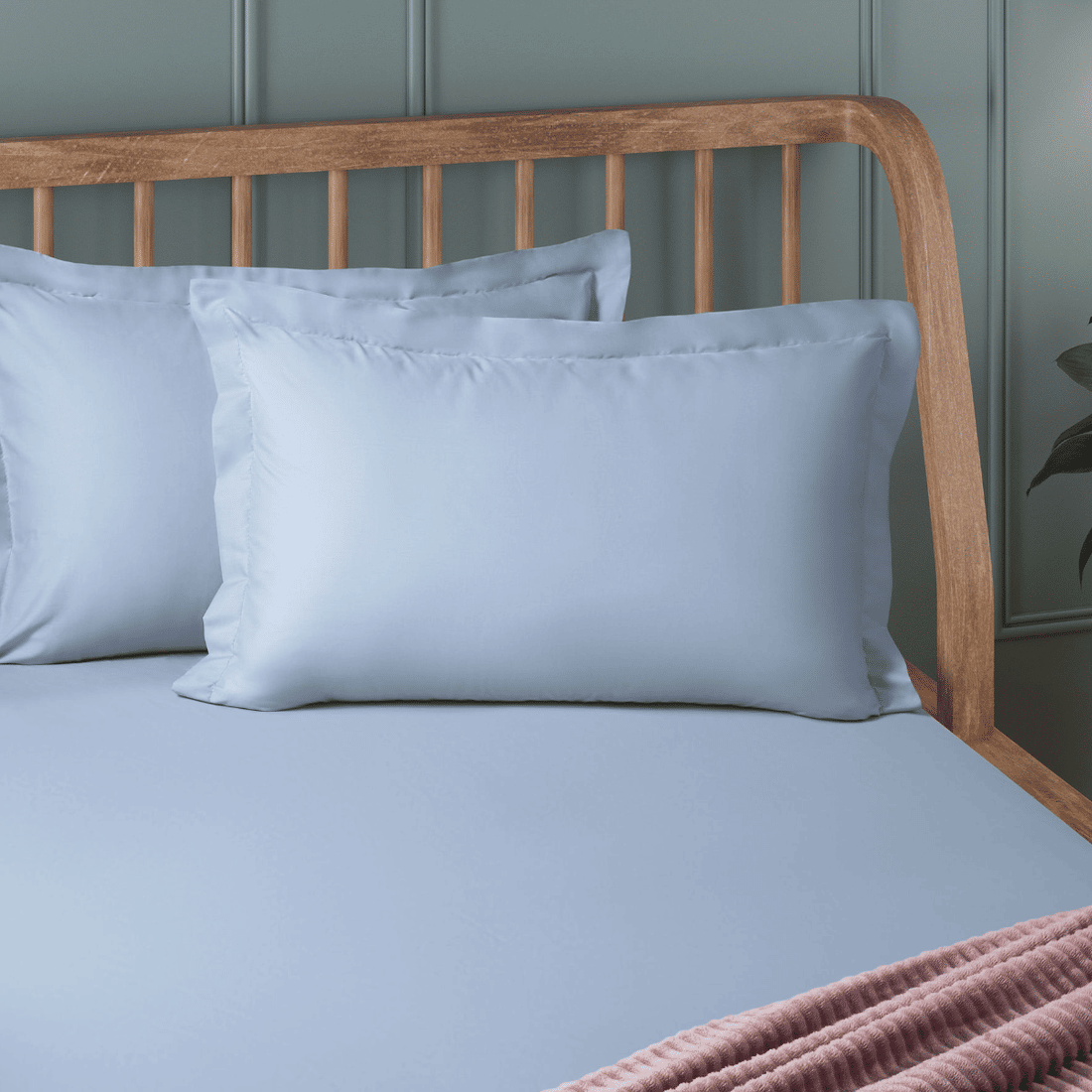 Jogo de Lençol Percal 200 fios 100% Algodao Queen 3pcs Azul Jogo de Lençol Percal 200 fios 100% Algodao Queen 3pcs Azul