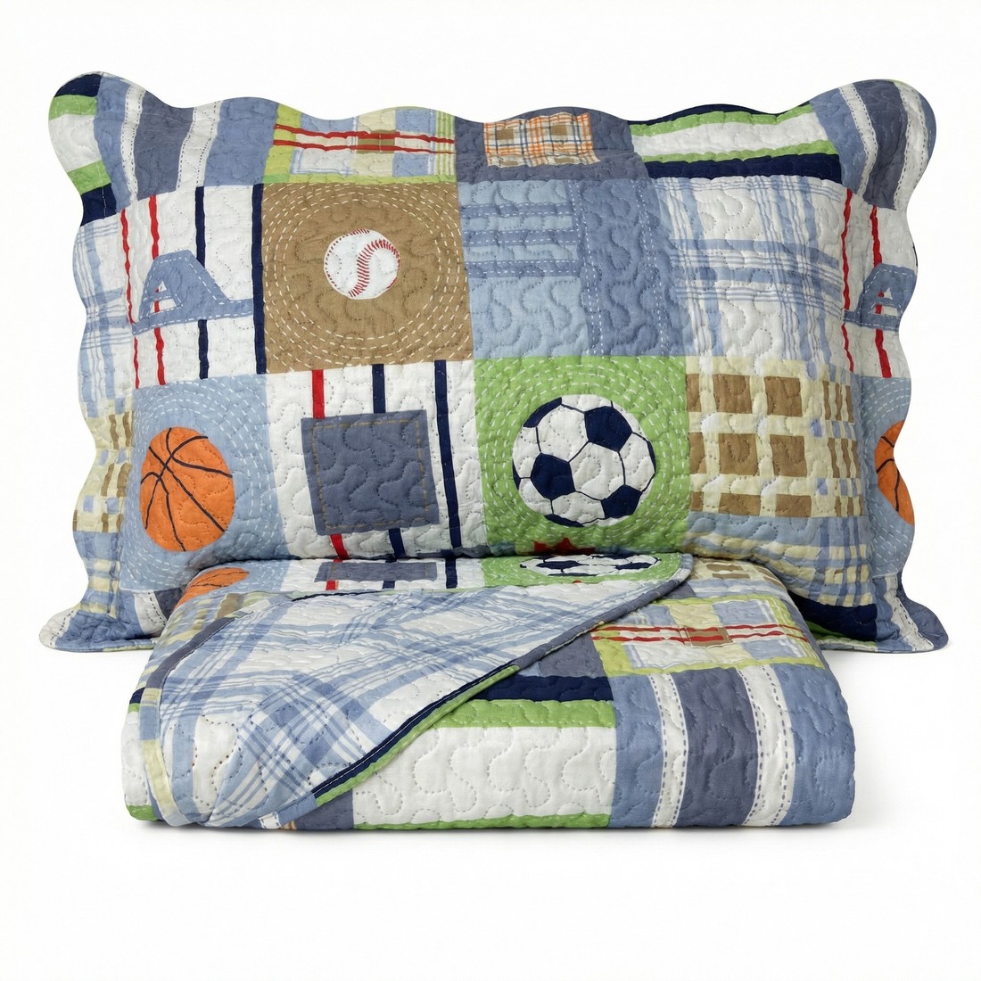 Kit Colcha Boutis Solteiro Bola Kit Colcha Boutis Solteiro Bola