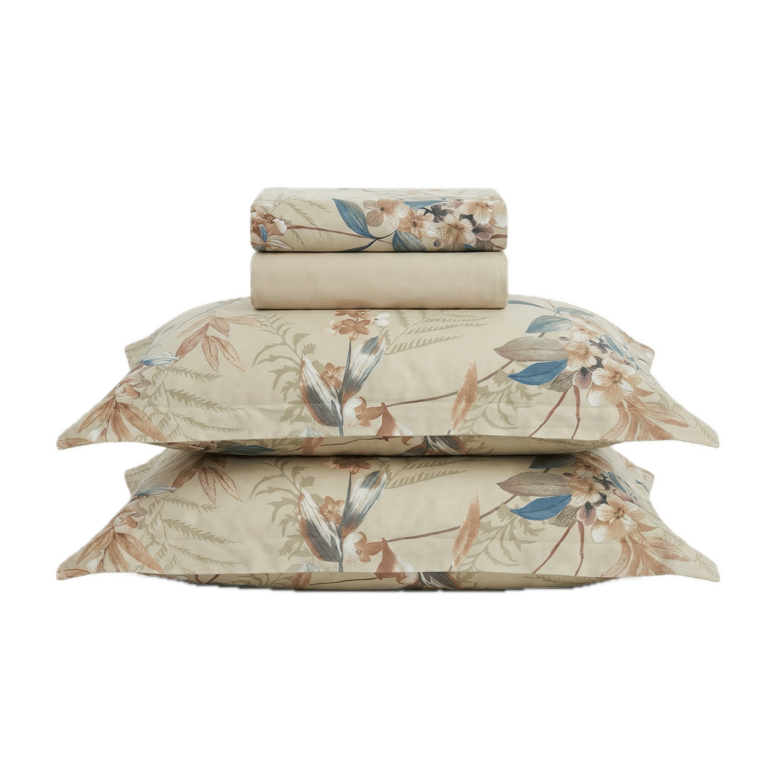 Jogo de Cama 4 Peças Percal 200fios 100% Algodão Queen Estampado Auren Jogo de Cama 4 Peças Percal 200fios 100% Algodão Queen Estampado Auren