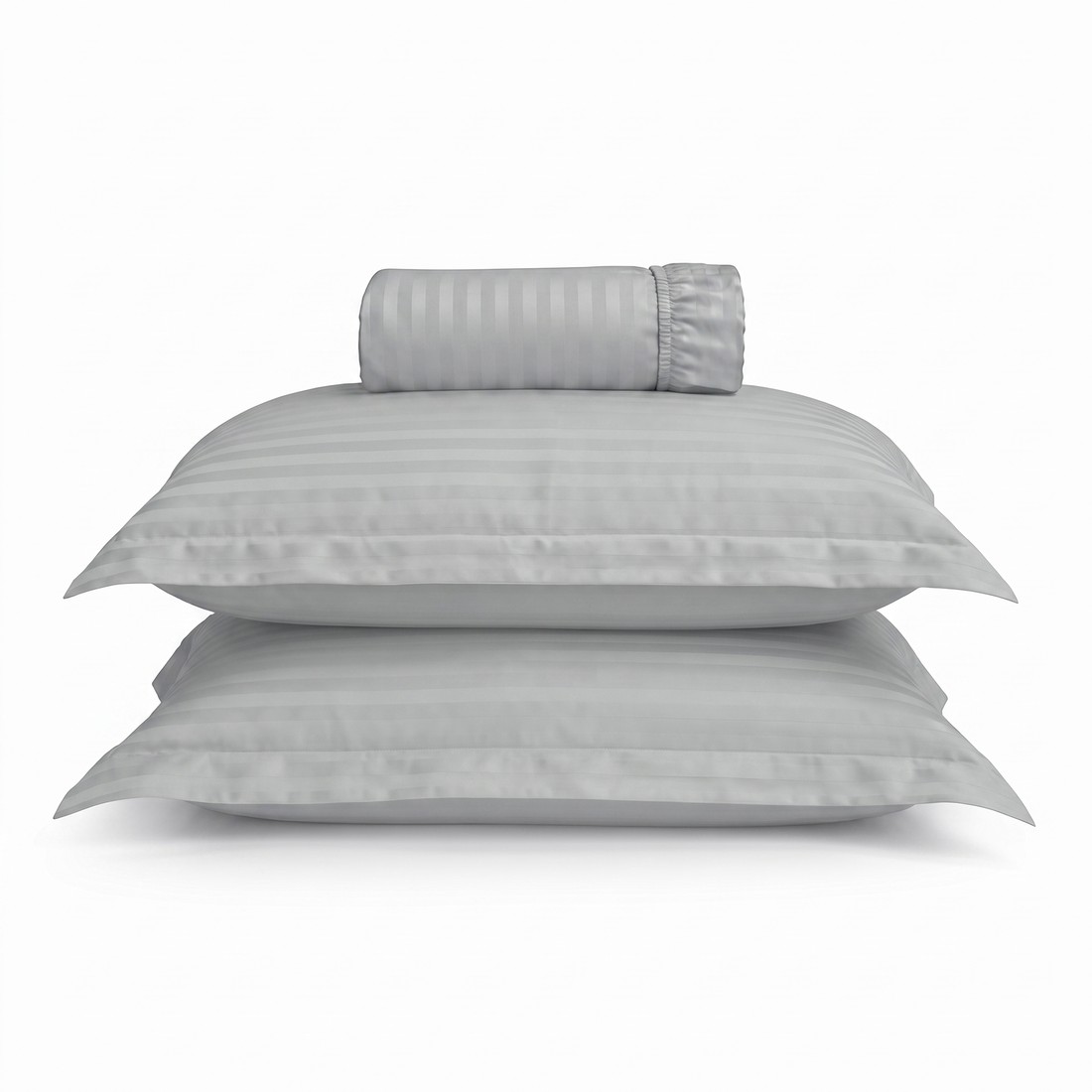 Jogo de Cama Maquinetado 3 Peças Casal Prata — Haus Essentials Jogo de Cama Maquinetado 3 Peças Casal Prata — Haus Essentials
