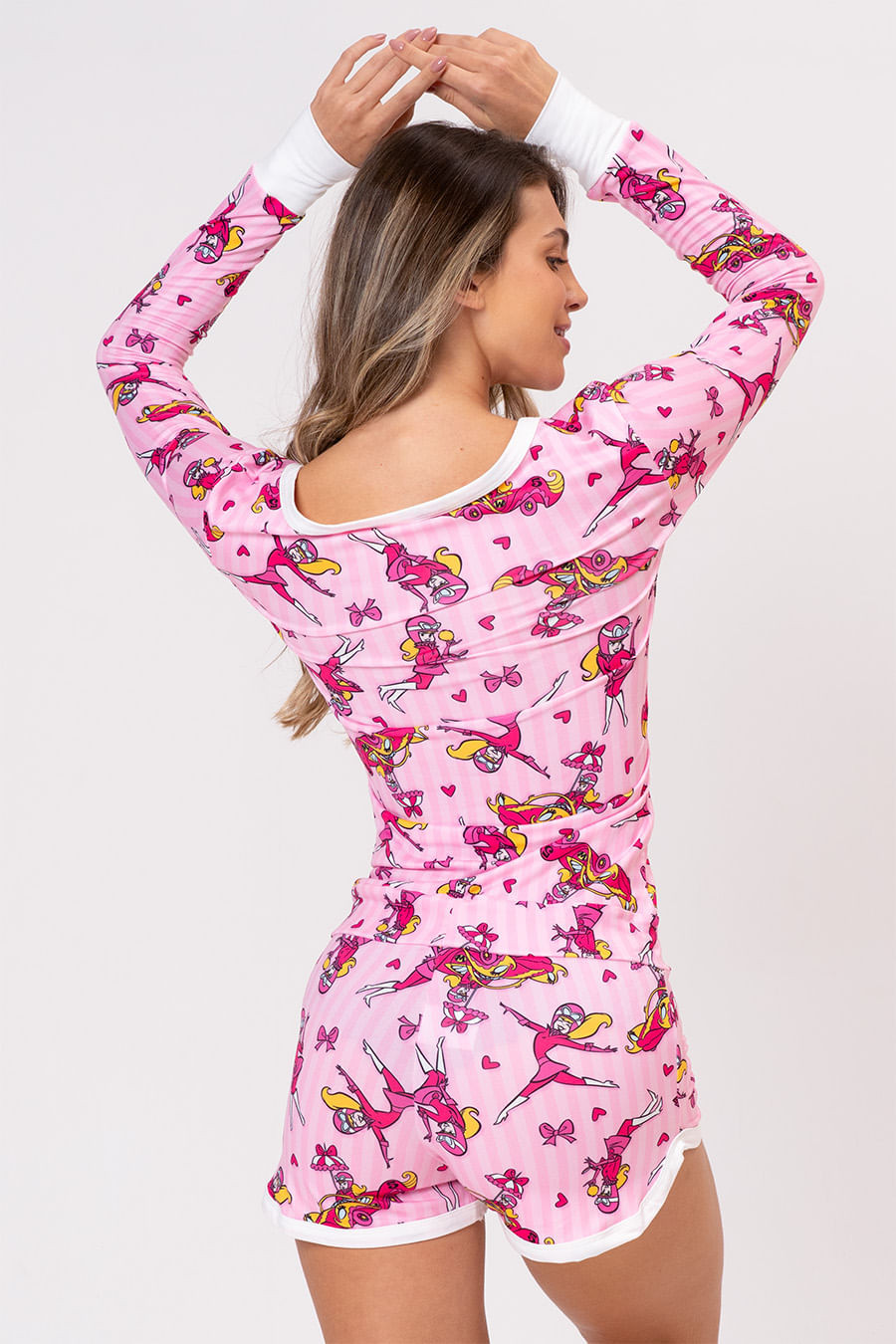 MACAQUINHO FEMININO CURTO - PENÉLOPE PITSTOP MACAQUINHO FEMININO CURTO - PENÉLOPE PITSTOP