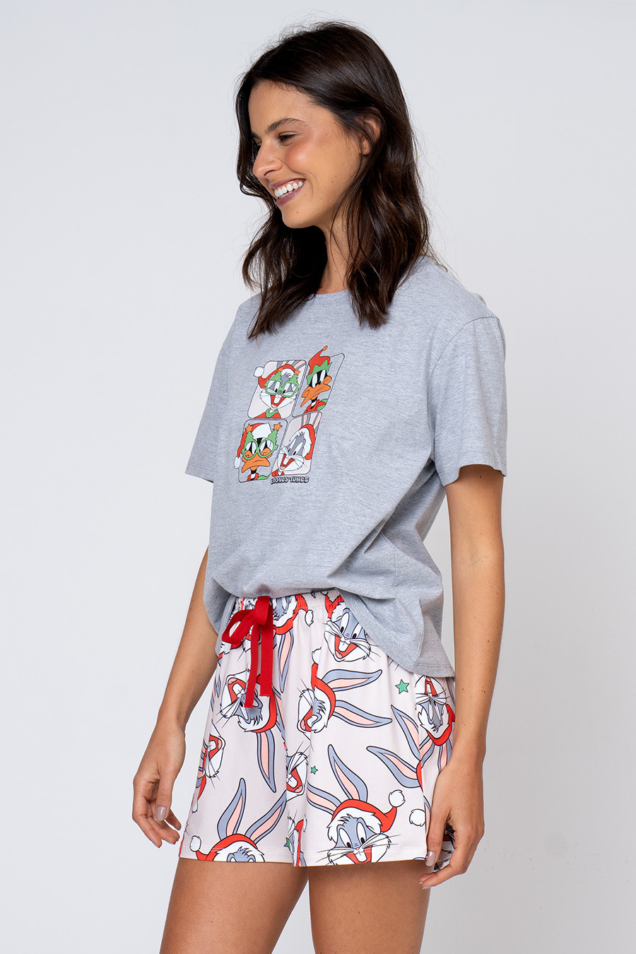 PIJAMA CURTO FEMININO ALGODÃO - NATAL PERNALONGA PIJAMA CURTO FEMININO ALGODÃO - NATAL PERNALONGA