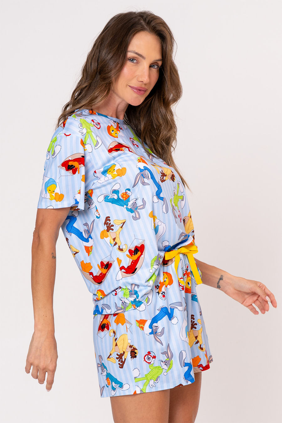 PIJAMA FEMININO CURTO - LOONEY NIGHT PIJAMA FEMININO CURTO - LOONEY NIGHT